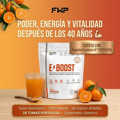 EBOOST | Vigorizante Sexual Natural | Tu aliado en el ring | Maca Negra, Huarnapo Macho, Guaraná | 28 Tomas por Pack