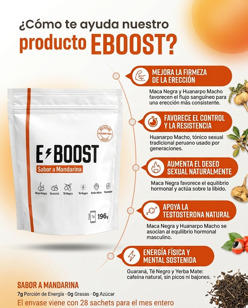 E-BOOST | Vigorizante Sexual Natural | Tu aliado en el ring