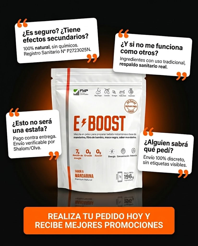 E-BOOST | Vigorizante Sexual Natural | Tu aliado en el ring