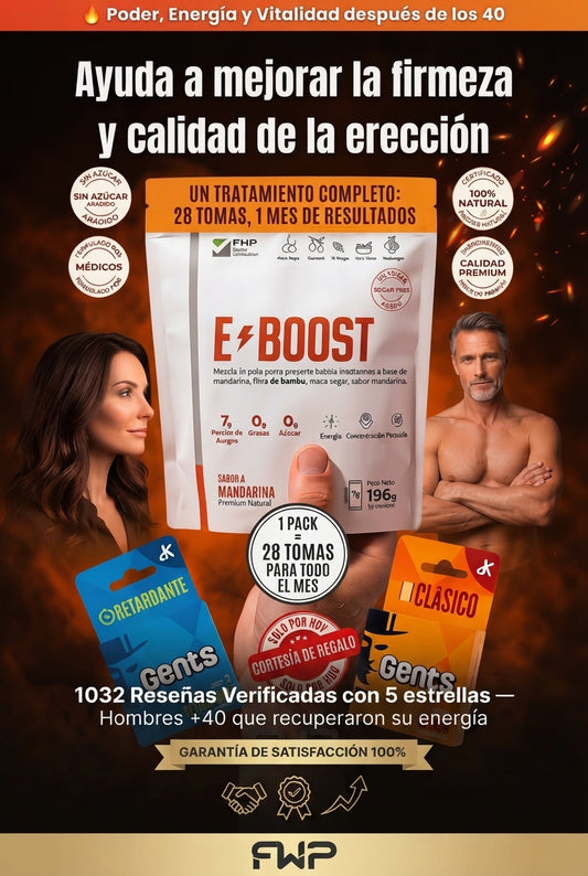 E-BOOST | Vigorizante Sexual Natural | Tu aliado en el ring